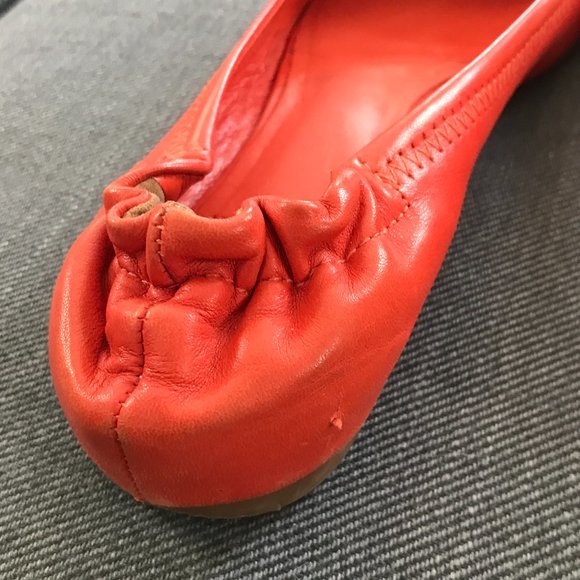Tory Burch Reva Orange Ballet Flat-6.5 - Picture 5 of 9